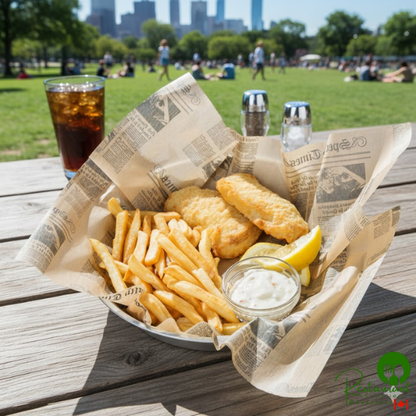 American Metalcraft PPCN1616 16" x 16" Natural Newspaper Print Deli Sandwich Wrap Paper - 1,000/Pack