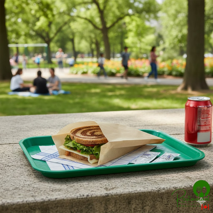 Bagcraft EcoCraft 6 1/2" x 8" Grease-Resistant Sandwich Bag - 2,000/Case