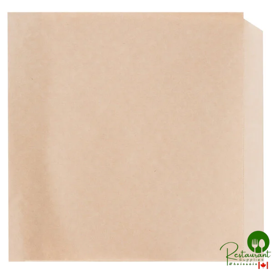 Bagcraft Packaging 300107 7" x 6 3/4" EcoCraft Kraft Wire Cone Basket Liner / Deli Wrap / Double Open Bag - 2,000/Case