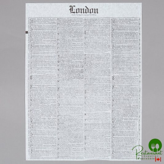 Bagcraft Packaging 300388 16" x 12" Newsprint Deli Sandwich Wrap Paper - 4,000/Case