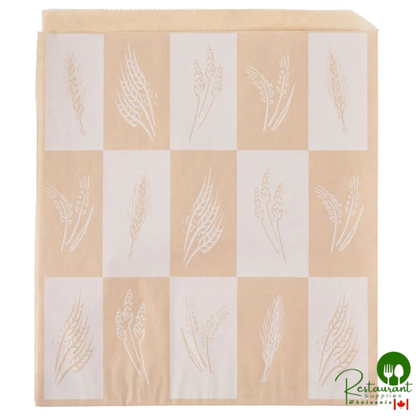 Bagcraft Packaging 300119 9" x 10" EcoCraft Artisan Wire Cone Basket Liner / Deli Wrap / Double Open Bag - 1,000/Case