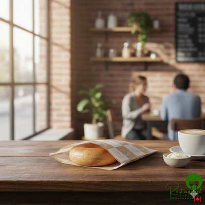 Bagcraft Packaging 300119 9" x 10" EcoCraft Artisan Wire Cone Basket Liner / Deli Wrap / Double Open Bag - 1,000/Case