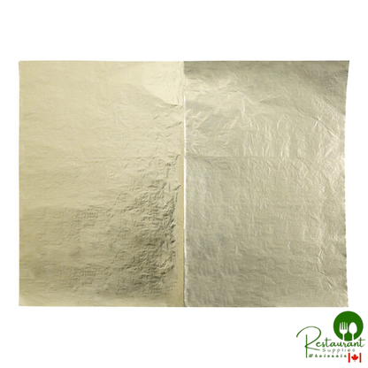 Bagcraft 10 1/2" x 14" Gold Insulated Honeycomb Foil Sandwich Wrap - 2,000/Case