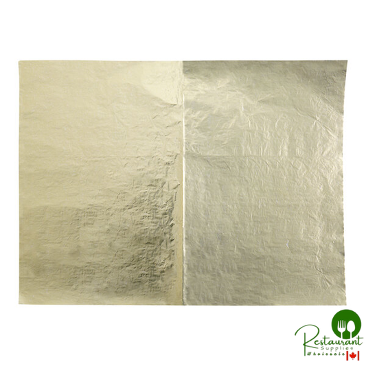 Bagcraft 10 1/2" x 14" Gold Insulated Honeycomb Foil Sandwich Wrap - 2,000/Case