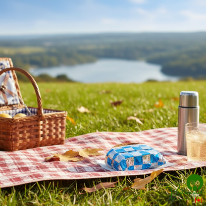 Bagcraft 10 1/2" x 14" Blue / Silver Checker Insulated Honeycomb Foil Sandwich Wrap - 2,000/Case