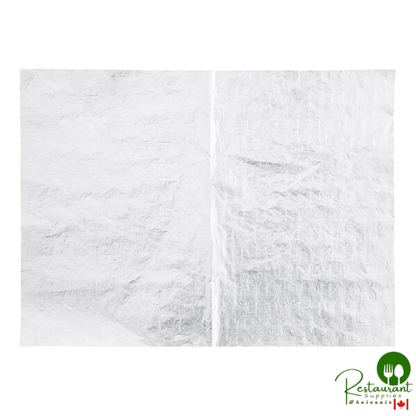 Bagcraft 10 1/2" x 14" Silver Insulated Honeycomb Foil Sandwich Wrap - 2,000/Case