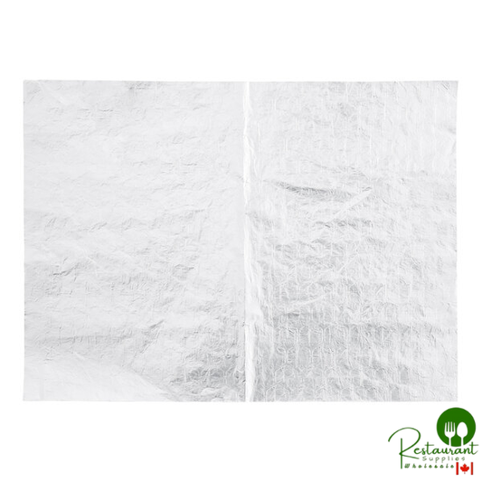 Bagcraft 10 1/2" x 14" Silver Insulated Honeycomb Foil Sandwich Wrap - 2,000/Case