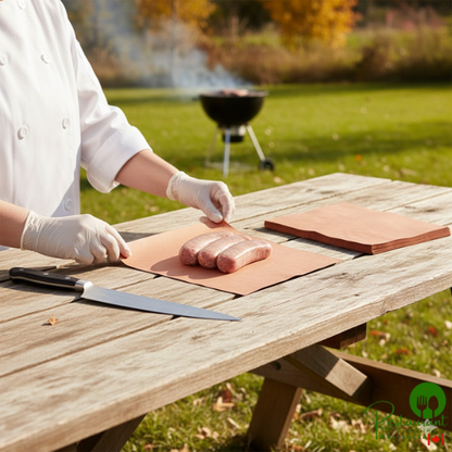 9" x 12" 40 lb. PeachTREAT® Steak Paper Sheets - 1,000/Case