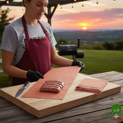 10" x 30" 40 lb. PeachTREAT® Steak Paper Sheets - 1,000/Case