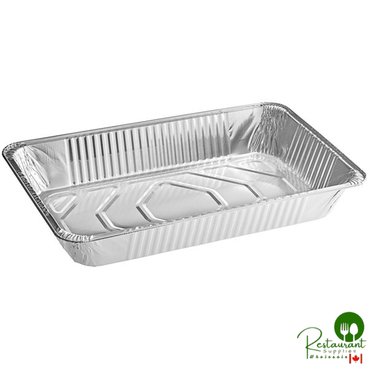 Crystalware Full Size Foil Steam Table Pan Deep 3 3/8" Depth - 50/Case
