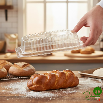 D&W Clear Dome Lid for 1 lb. Foil Bread Loaf Pan - 500/Case