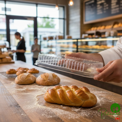 D&W Clear Dome Lid for 1 1/2 lb. Aluminum Foil Loaf Pan - 500/Case