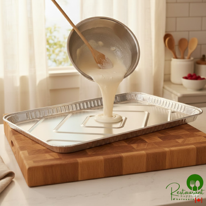 D&W Fine Pack 16006 25 3/4" x 17 3/4" Full Foil Sheet Cake Pan - 25/Case