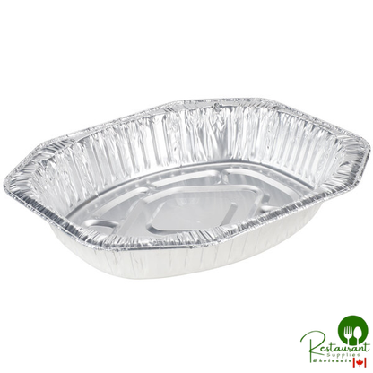 Durable Packaging Oval Foil Roast Pan 18" x 14" x 3" - 50/Case