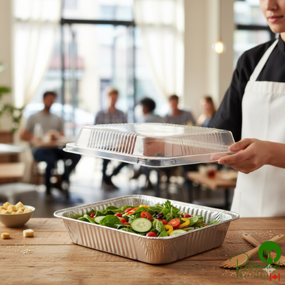 Durable Packaging P4300-100 Half Size Dome Lid for Steam Table Pan 1 15/16" High - 100/Case