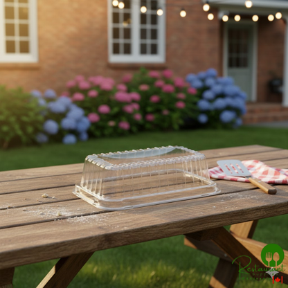 Durable Packaging Clear Dome Lid for 2 lb. Foil Bread Loaf Pan - 500/Case