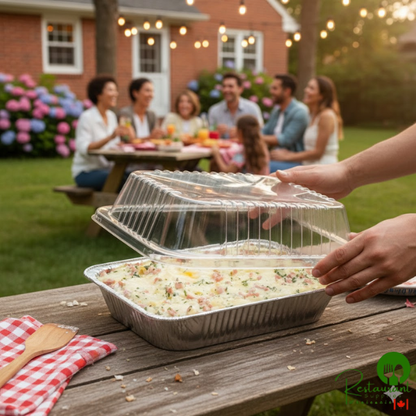 Durable Packaging P4200-100 Half Size Dome Lid for Steam Table Pan 2 1/2" High - 100/Case