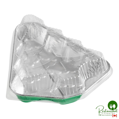 Durable Packaging 9501X-C50 Christmas Tree Shaped Foil Bake Pan and Lid - 50/Case