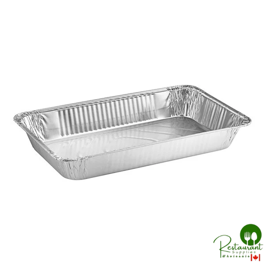 Western Plastics Full Size Heavy-Duty Foil Steam Table Pan 3 3/8" Deep - 50/Case
