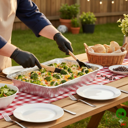 Western Plastics Full Size Heavy-Duty Foil Steam Table Pan 3 3/8" Deep - 50/Case