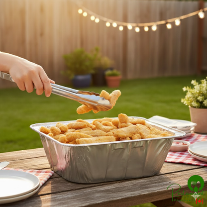 Western Plastics Half Size Foil Steam Table Pan Extra Deep 4 3/16" Depth - 100/Case