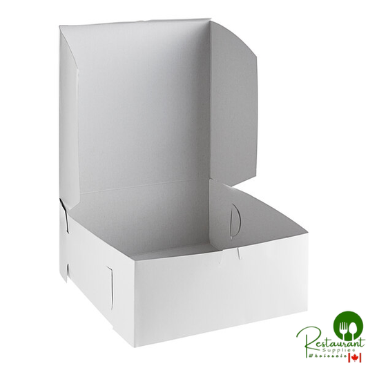 14" x 14" x 6" White Cake / Bakery Box By Prime- 50/Case