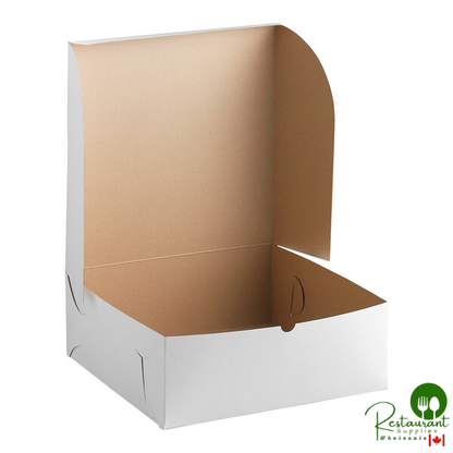 16" x 16" x 6" White Cake / Bakery Box By Prime- 50/Case