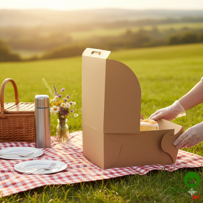 12" x 12" x 6" Kraft Cake / Bakery Box By Prime - 50/Bundle