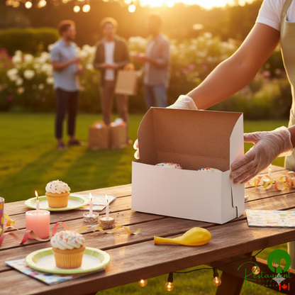 8" x 4" x 4" White Cupcake / Bakery Box By Prime- 250/Case