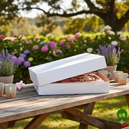 26 1/2" x 18 1/2" x 3" White Full Sheet Cake / Bakery Box Top By Prime - 50/Bundle