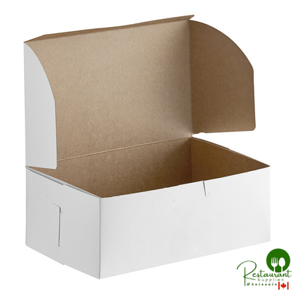 8" x 5" x 3" White Bakery Box By Prime- 250/Case
