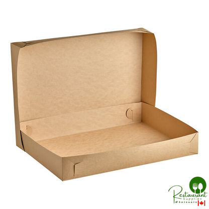 26" x 18 1/2" x 4" Kraft Full Sheet Cake / Bakery Box By Prime - 25/Case