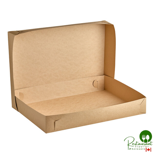 26" x 18 1/2" x 4" Kraft Full Sheet Cake / Bakery Box By Prime - 25/Case