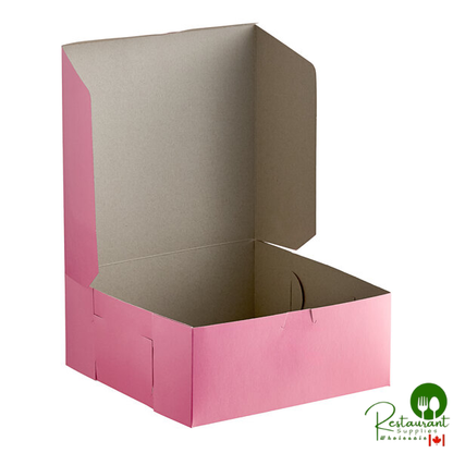 10" x 10" x 4" Pink Cake / Bakery Box By Prime- 100/Case