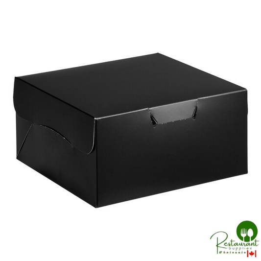 10" x 10" x 5" Black Cake / Bakery Box By Prime - 100/Bundle