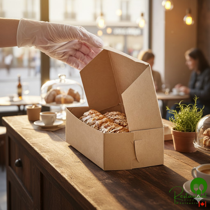 8" x 5" x 3" Kraft Bakery Box By Prime - 250/Case