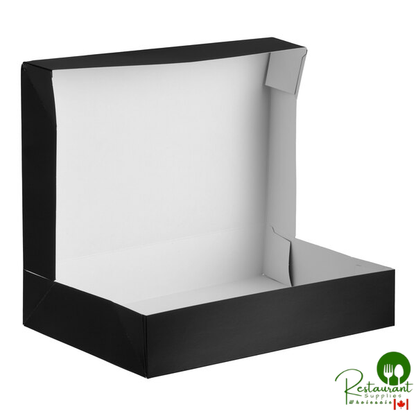 12" x 8" x 2 1/4" Black Auto-Popup Donut / Bakery Box  By Prime- 200/Bundle