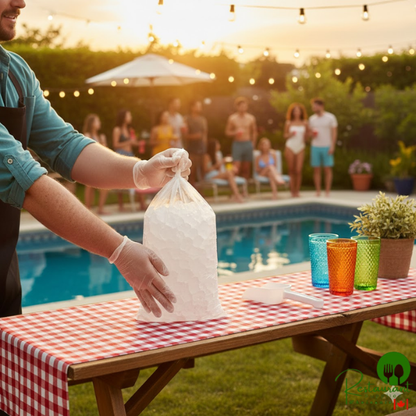 5 lb. Clear Plastic Ice Bag By Prime- 1,000/Bundle