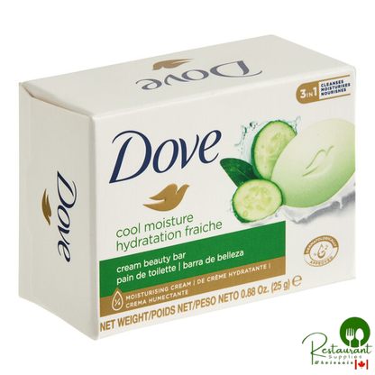 Dove Cool Moisture 0.88 oz. Cucumber & Green Tea Cream Beauty Bar Soap - 288/Case