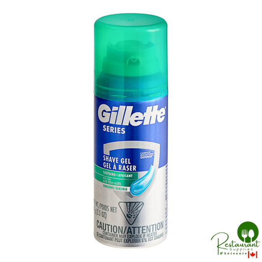 Gillette Series 2.5 oz. Men's Sensitive Shave Gel with Aloe 33092 - 24/Case