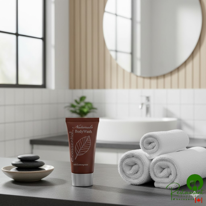 Ecossential Naturals Hotel and Motel Body Wash 0.5 oz. Bottle - 400/Case