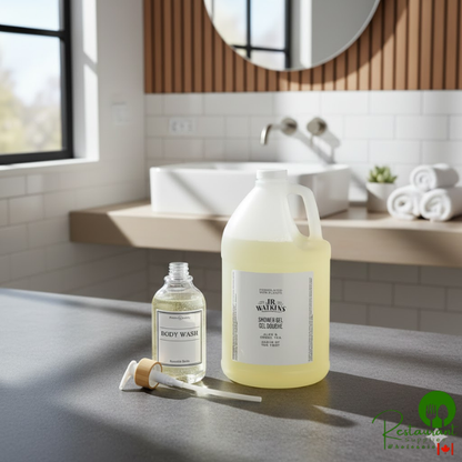 JR Watkins 1 Gallon Aloe and Green Tea Shower Gel - 4/Case