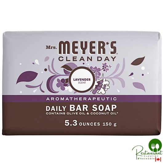 Mrs. Meyer's Clean Day 663363 5.3 oz. Lavender Soap Bar - 12/Case