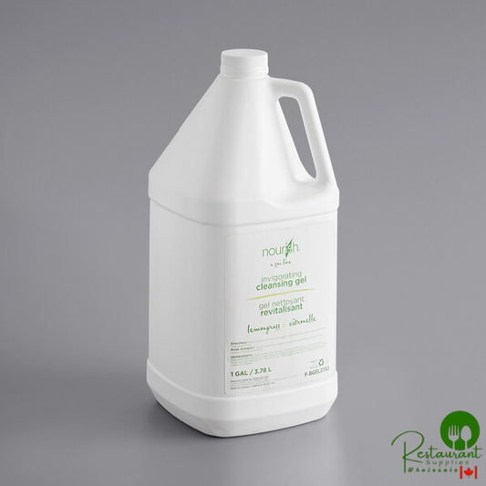 Nourish 1 Gallon Lemongrass Body Wash F-BGEL2732 - 4/Case
