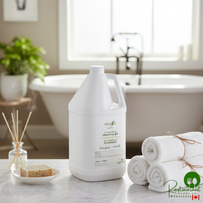 Nourish 1 Gallon Lemongrass Body Wash F-BGEL2732 - 4/Case