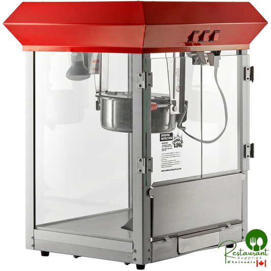 Popcorn Popper Kit with 8 oz. Popper and Cart By Prime- 120V, 850W