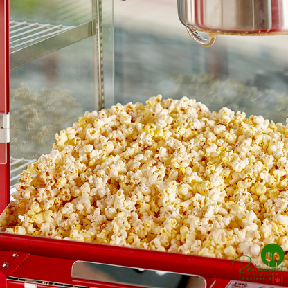 Kettle Corn Popcorn Popper Starter Kit with 8 oz. Popper, Cart, and Supplies By Prime