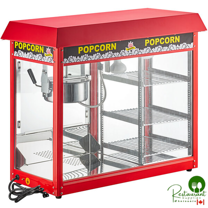 PMW17R Royalty Series 8 oz. Commercial Popcorn Machine / Popper with Warming / Holding Merchandiser  By Prime- 120V, 1700W
