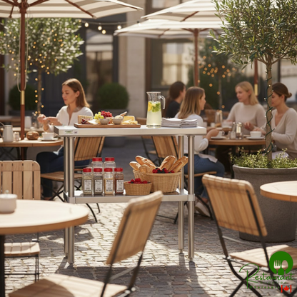 Regency 18" x 36" 16-Gauge 304 Stainless Steel Commercial Work Table with Undershelf