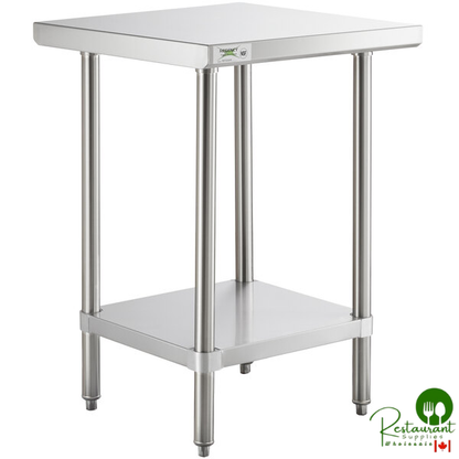 Regency 24" x 24" 16-Gauge 304 Stainless Steel Commercial Work Table with Undershelf